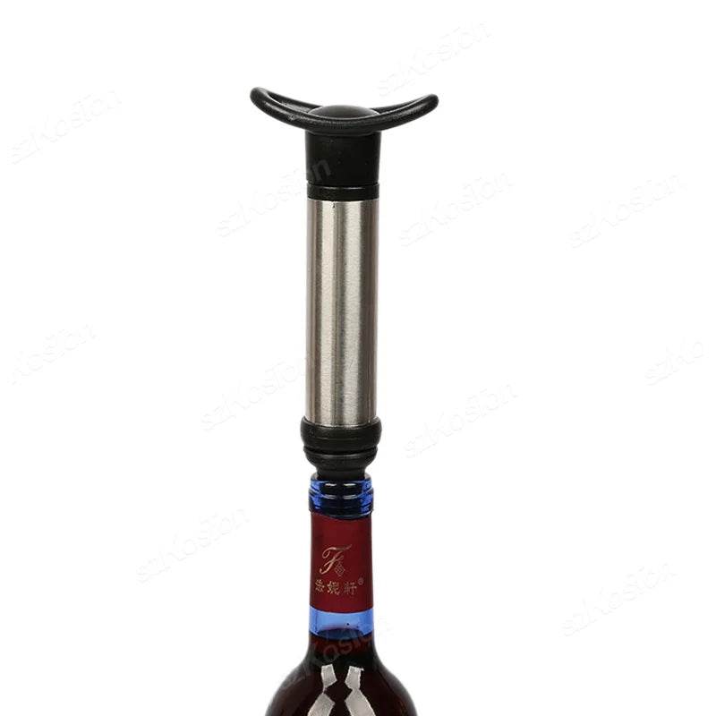 Wine Stopper With Vacuum Pump Bar Accessories Air lock Aerator Rubber Black Bottle Stopper Keep Wine Fresh Saver Sealing - P12 Hub Europe
