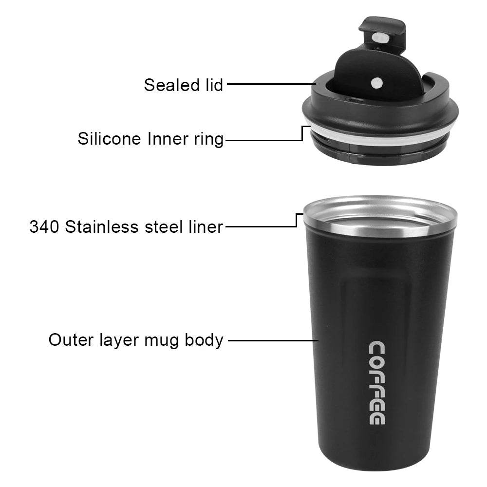 Leak-Proof Stainless Steel Travel Mug - P12 Hub Europe