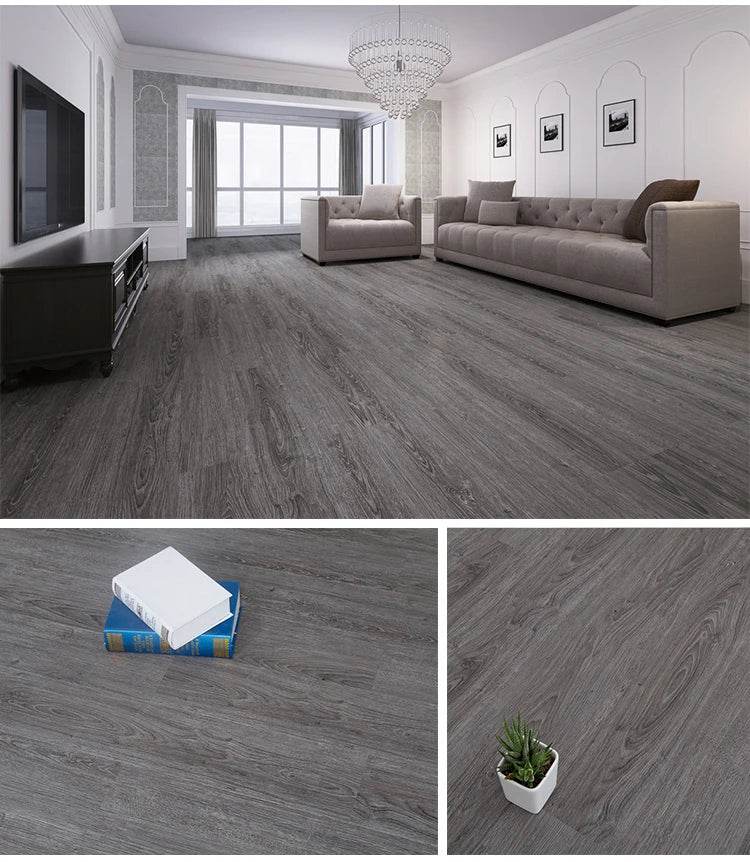 3D Self-Adhesive thick Wood Grain Floor sticker Wallpaper Modern Wall Sticker Waterproof Living Room Toilet Kitchen Home Decor - P12 Hub Europe