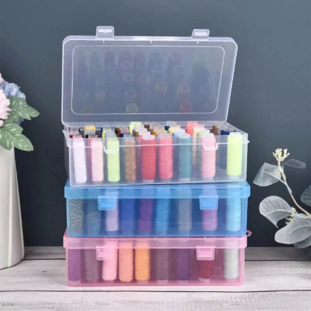 42 Axis Needle and Thread Box Household Storage Box Multi Functional Transparent Needle and Thread Set Thread Box Sorting - P12 Hub Europe