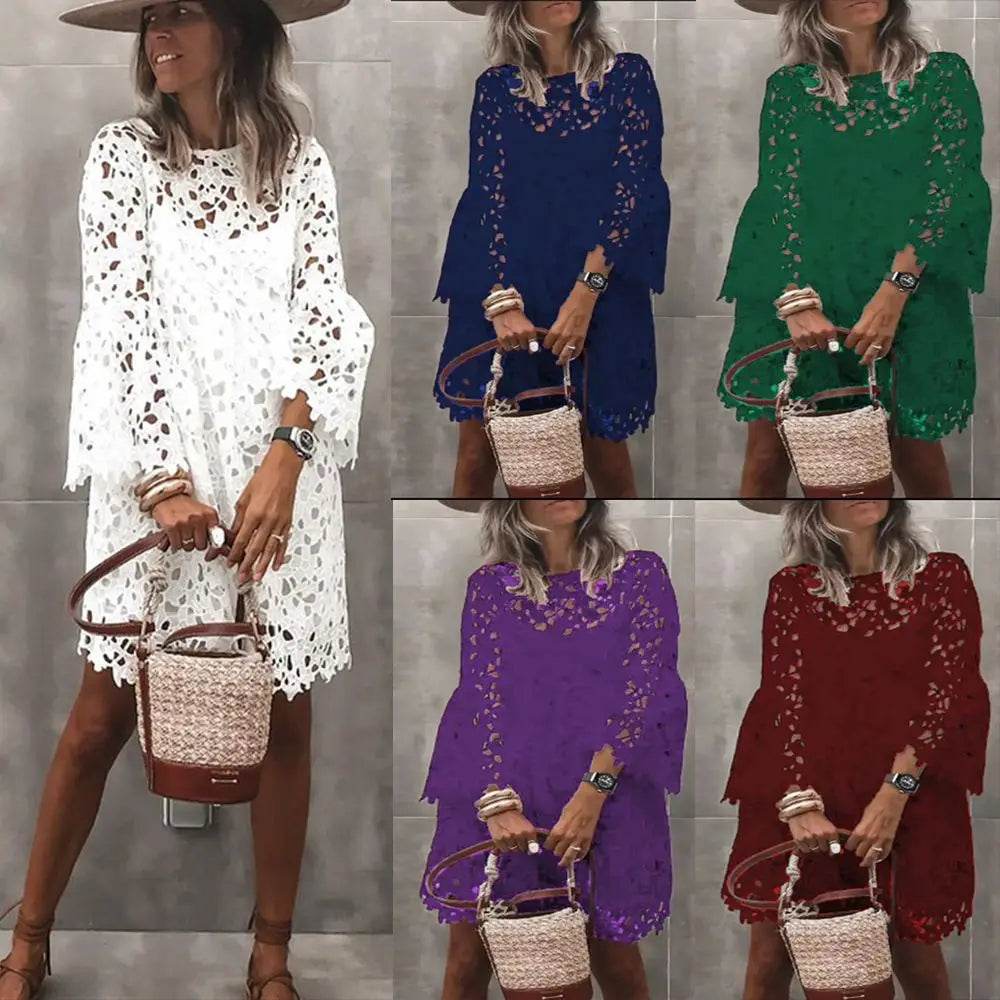 Ethnic Lace Knee Dress - P12 Hub Europe