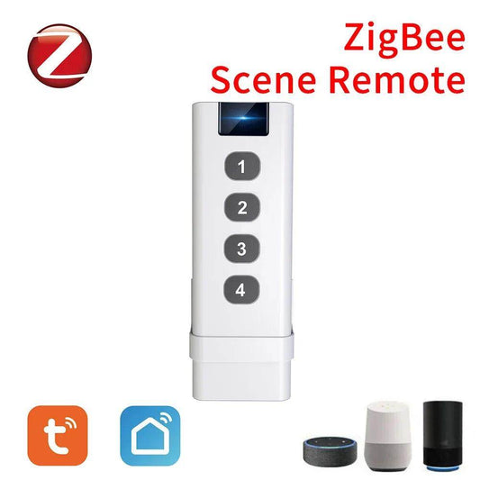 Scene Switch Tuya Zigbee | 4-Channel Remote, Smart Life, Automation - P12 Hub Europe
