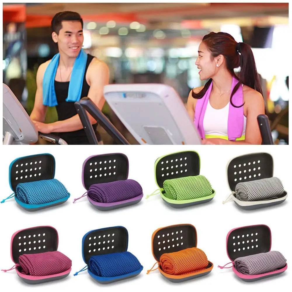 Summer Quick Dry Fitness Cool Towel Sports Cooling Ice Towel Portable Ice Towel Absorbent Quick Dry Cool Towel EVA Boxed - P12 Hub Europe