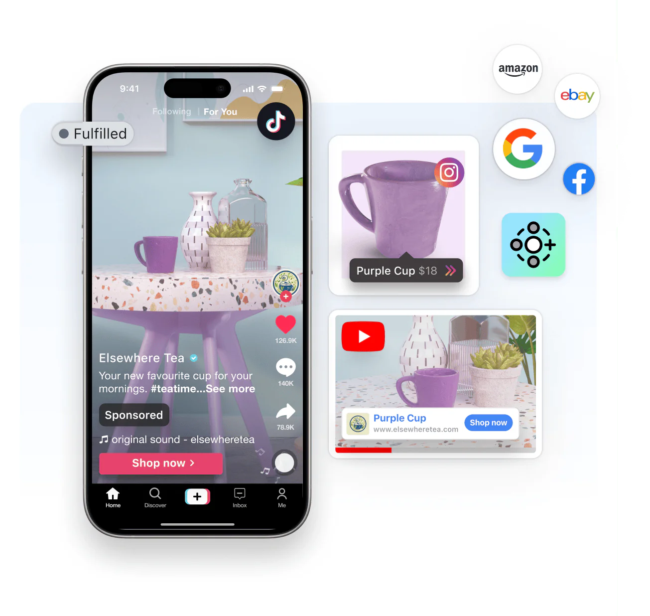 Connect your online store to social media, marketplaces, and Google, reaching customers where they already are. With Shopify’s native integrations, you can manage all your sales channels directly from your mobile phone, making it easier to grow your business and expand your reach.  