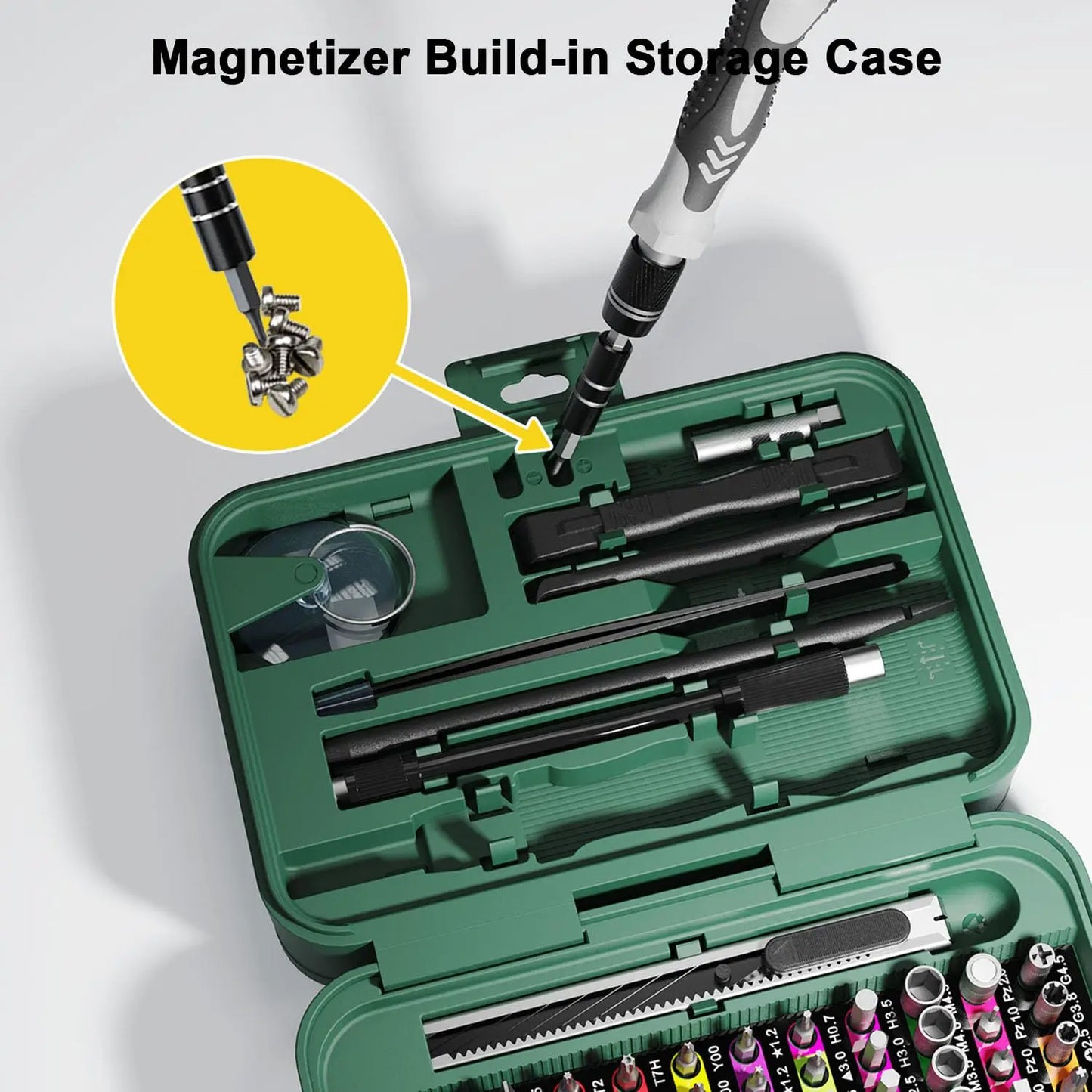 132 in 1 Precision Screwdriver Set Phillips Torx Magnetic Screwdriver Head with Storage Box 152 bit Small Hand Repair Tool Kit