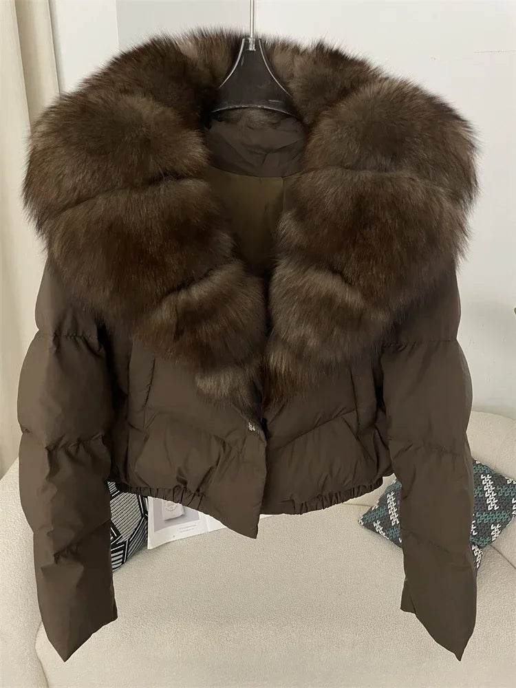 Short Fox Fur Down Puffer - P12 Hub Europe