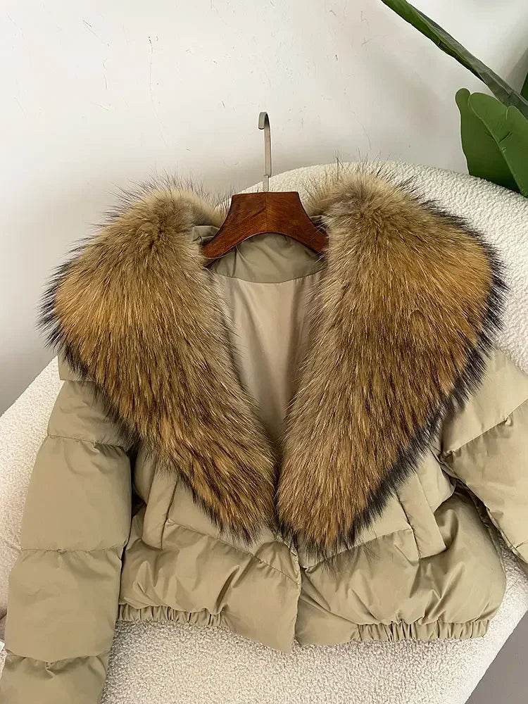 Short Fox Fur Down Puffer - P12 Hub Europe