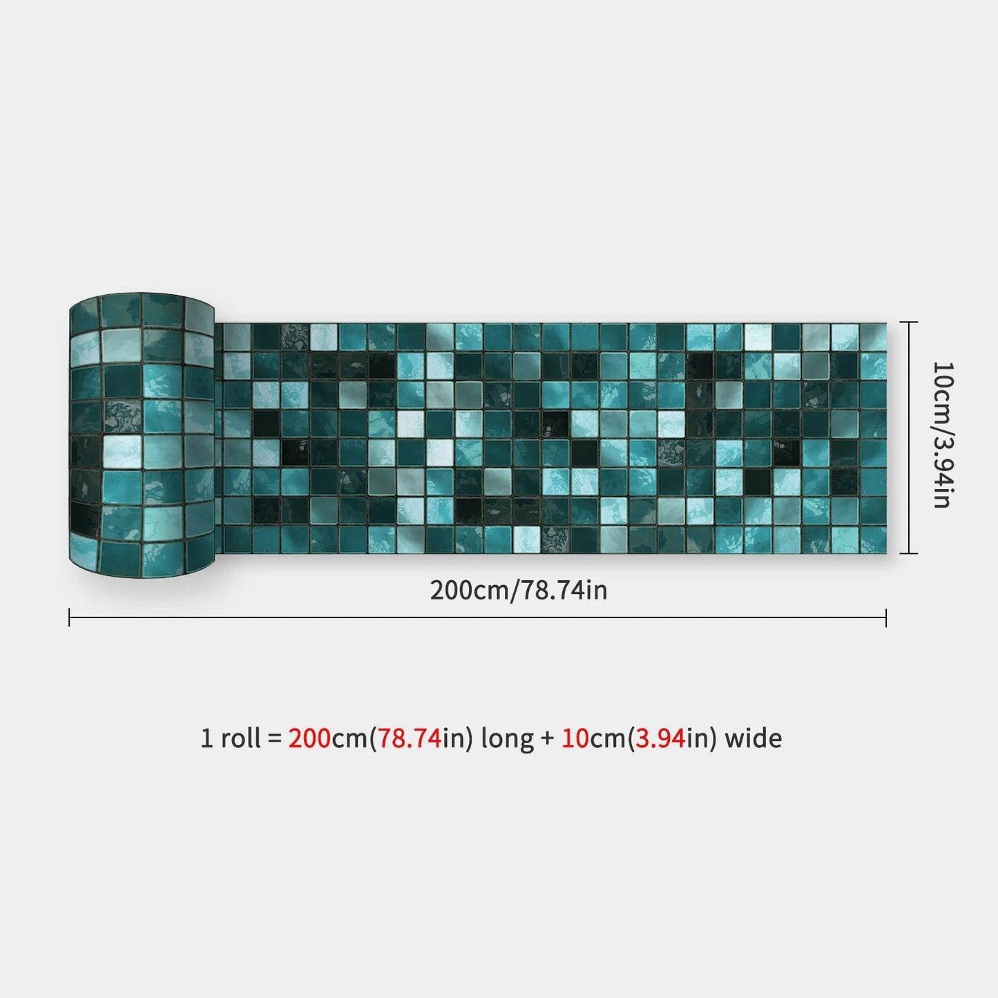 41 Styles Baseboard Stickers Waterproof Peel & Stick Waistline Wall Sticker Floor Border Sticker For Kitchen Bathroom 10x200cm - P12 Hub Europe