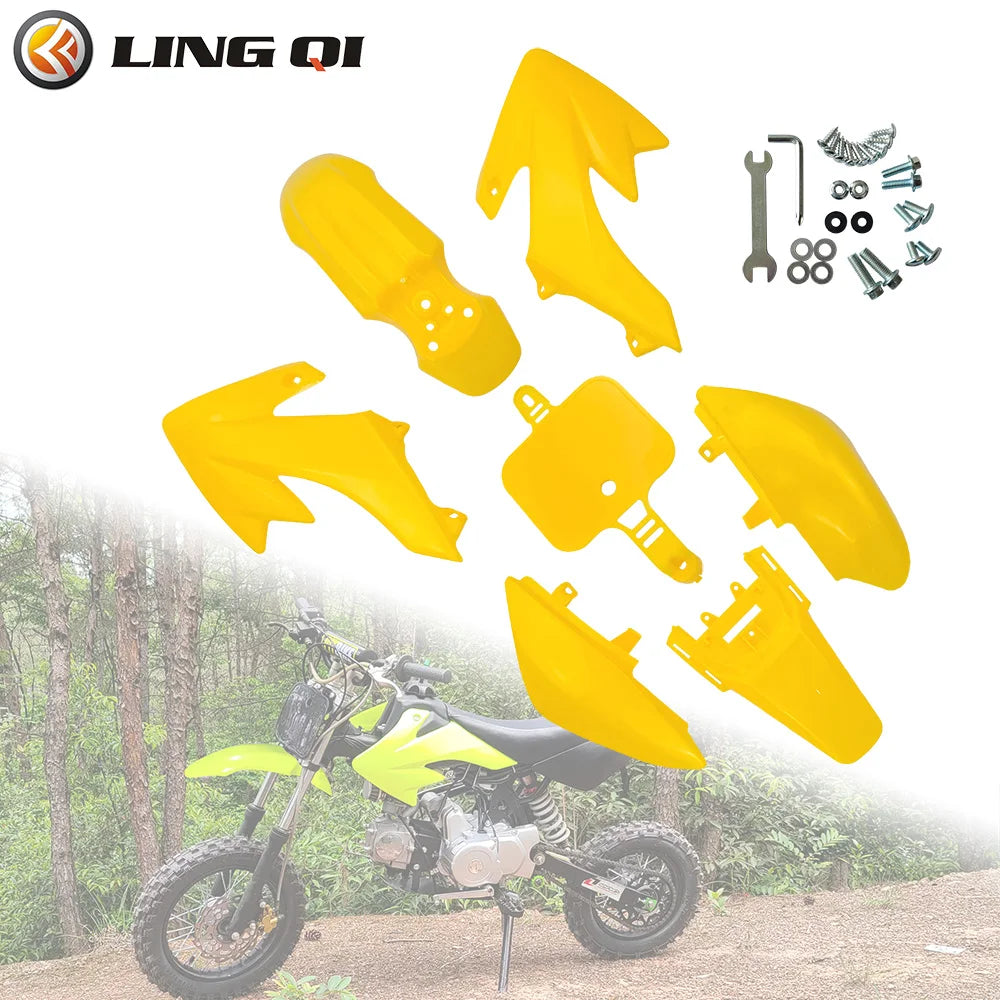 LINQ QI Plastic Fairing Body Kits Fit to CRF50 XR50, For CRF 50 Pit Dirt Motor Trail Bike 50cc 70cc 90cc 110cc 125cc 140