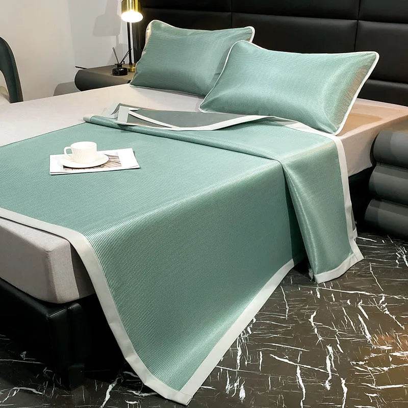 Cooling summer bed mat Carbon Fibres sleeping cold bed pad Natural cool bed cover double mattress cover with pillowcase Bed mats - P12 Hub Europe