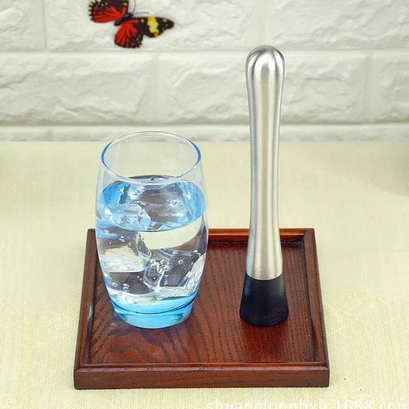 Durable Stainless Steel Wine Mixing Stick Muddler Cocktail Stirrer Shaker Ice Crusher Comfortable Grip Barware Tool - P12 Hub Europe