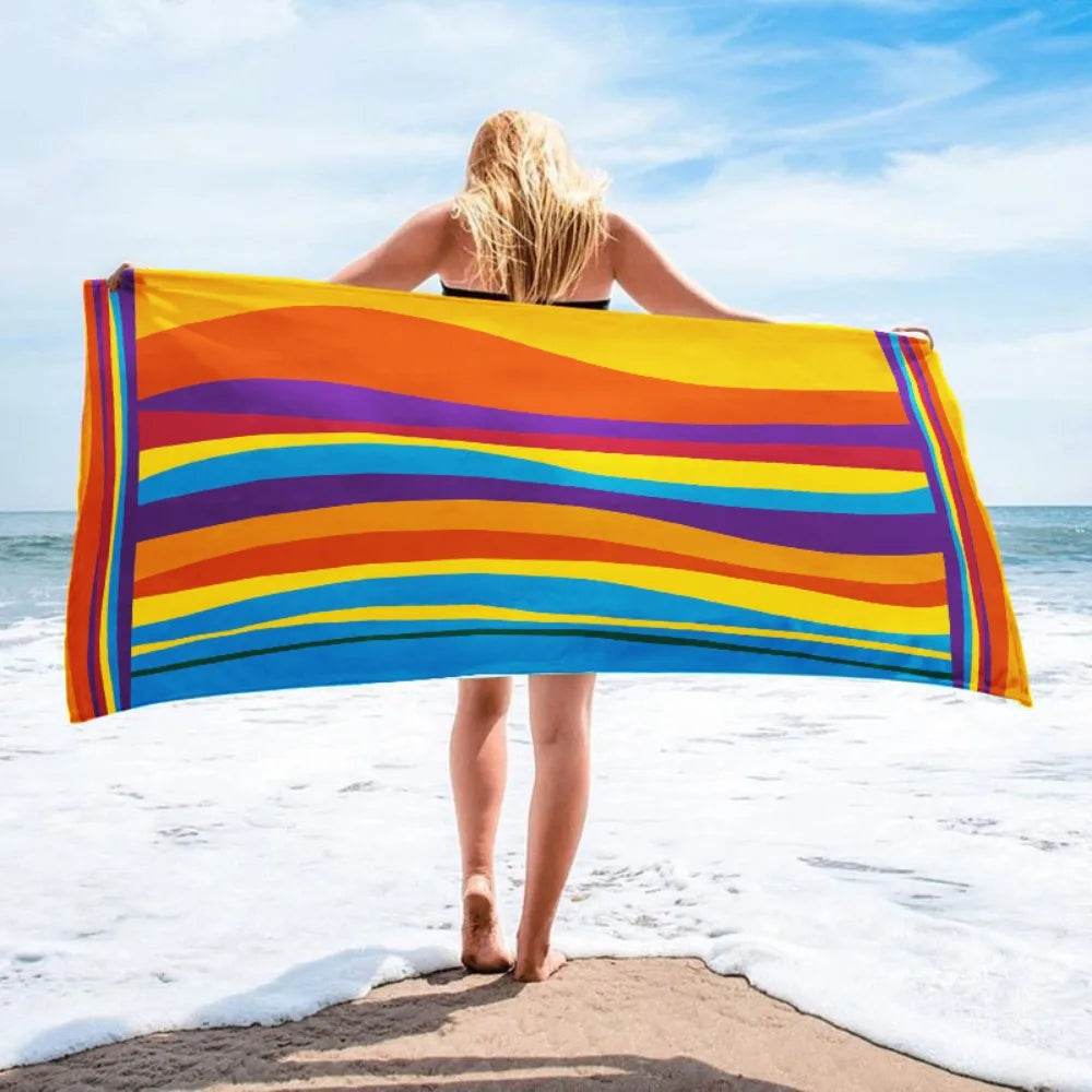Quick Drying Microfiber Towels Beach Mat Sports Bathroom Luxury Travel Shower Towel Large Sand Free for Adults Body Dry Towels - P12 Hub Europe