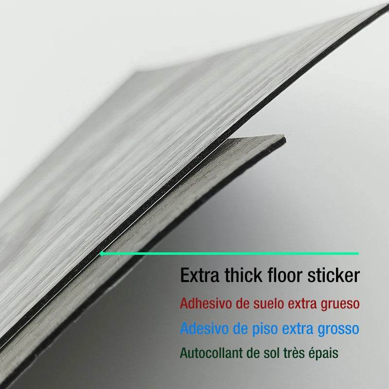 3D Self-Adhesive thick Wood Grain Floor sticker Wallpaper Modern Wall Sticker Waterproof Living Room Toilet Kitchen Home Decor - P12 Hub Europe