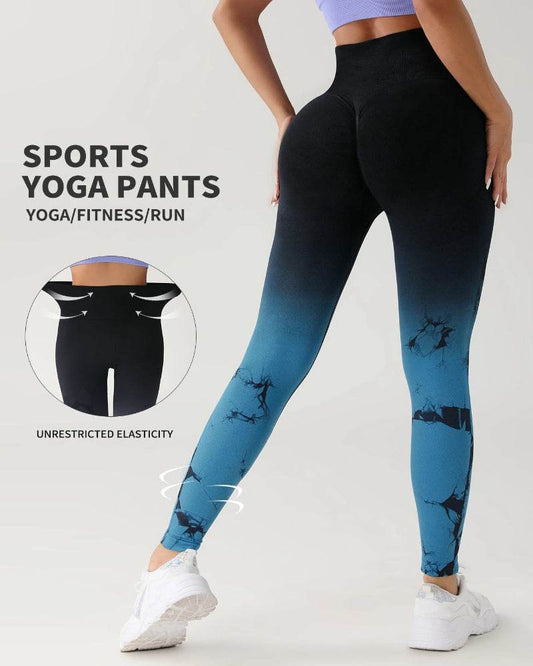 Women's Tie-Dye Seamless Push-Up Leggings - P12 Hub Europe