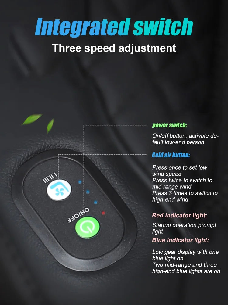 Cooling Car Seat Cushion 8/16/24 fans Massage 12V Car Summer Cool Cushion Fan Blowing Ventilation Seat Covers Cigarette Lighter