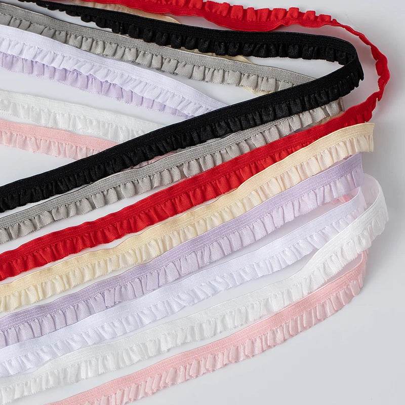 5Meters Elastic Lace Trim Ribbons for Party Dress Decoration Clothing DIY Crafts Supplies Needlework High Quality Sewing Fabric - P12 Hub Europe