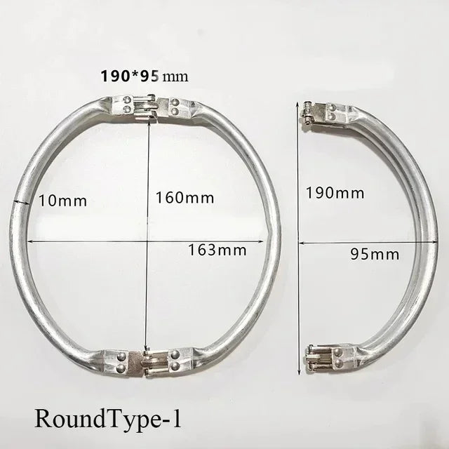 Deepeel 15-30cm Metal Internal Kiss Clasp Purse Frame Cloud Bag Rectangle Pipe Clamps Buckle DIY Handmade Bags Handles Accessory