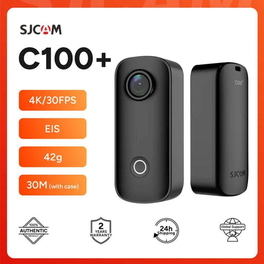 Mini Action Camera SJCAM C100 Plus 4K WiFi, EIS, Magnetic - P12 Hub Europe