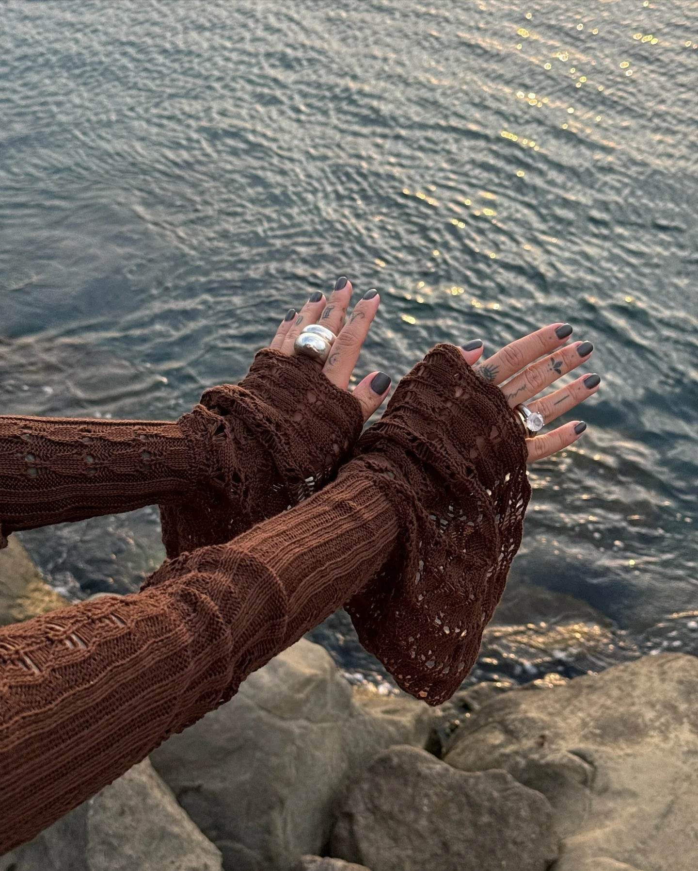 See-Through Knit Cardigan Dress - P12 Hub Europe