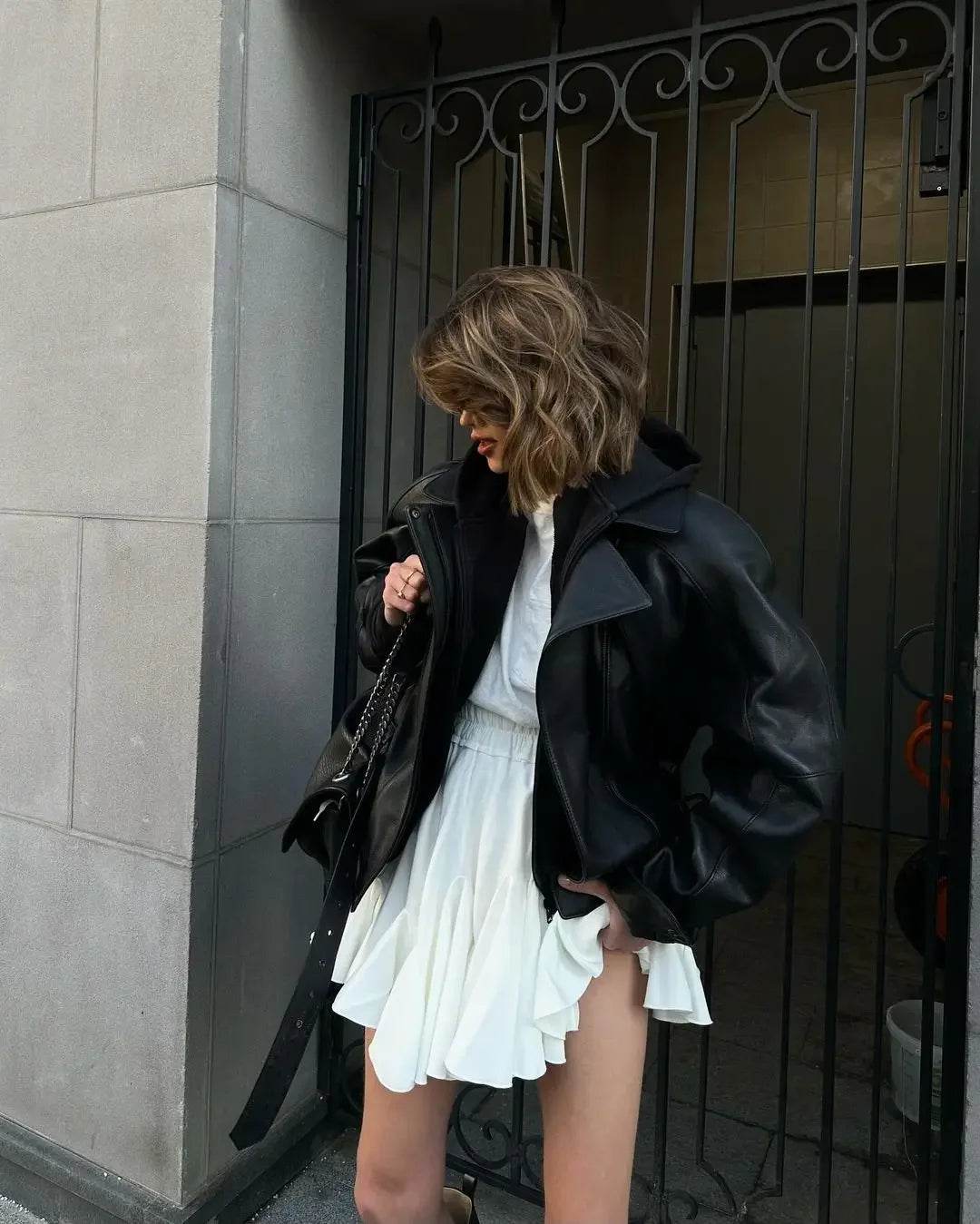 Women's White Ruffle Mini Skirt - P12 Hub Europe