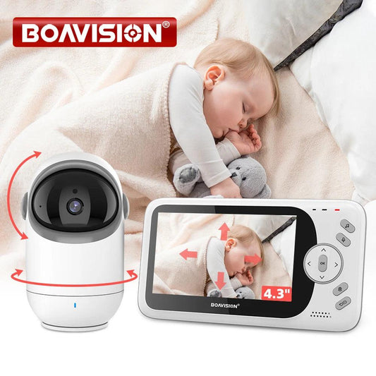 Baby Monitor 4.3" Video Pan/Tilt, 2-Way Audio, Night Vision