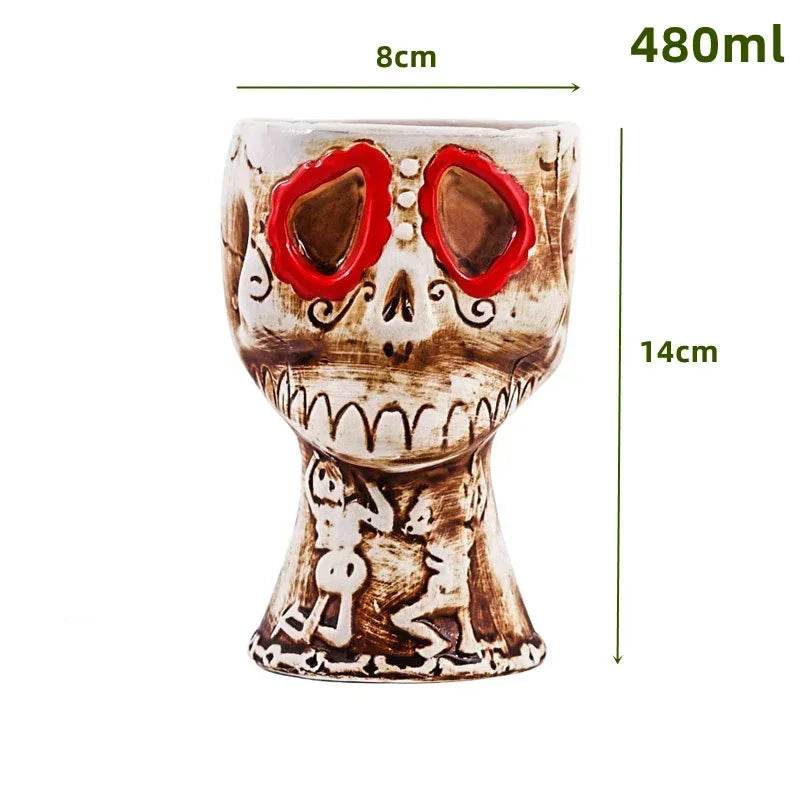 60 Types Ceramic Hawaii Tiki Mugs Creative Cocktail Glasses Beer Glass Martini Glasses Wine Glass Funny Cup Gift for Men - P12 Hub Europe