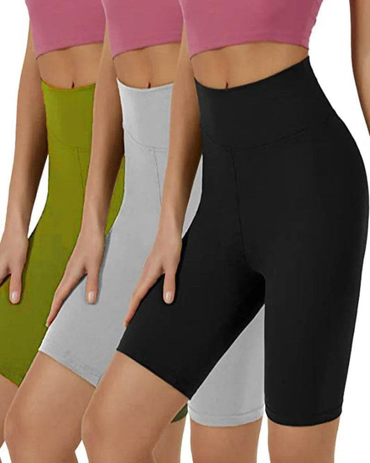 Women's High-Waist Yoga Shorts - P12 Hub Europe