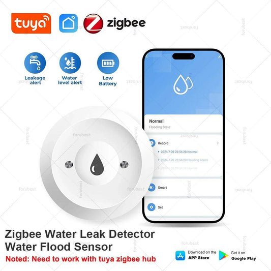 Zigbee Water Leak Sensor | Smart Life Flood Alarm - P12 Hub Europe