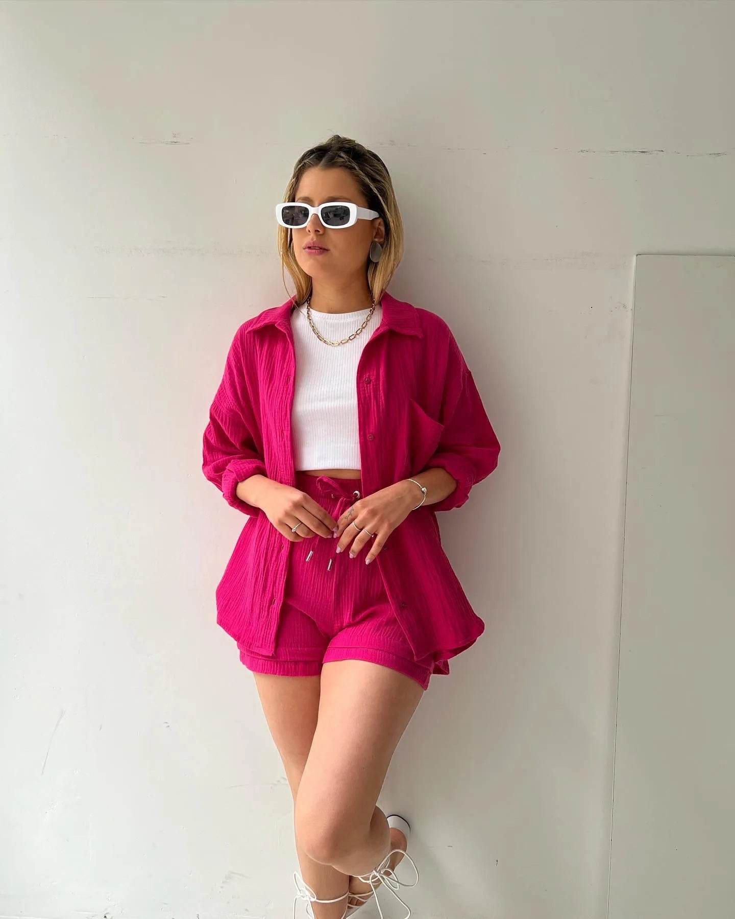 Women Summer Shorts Set - P12 Hub Europe