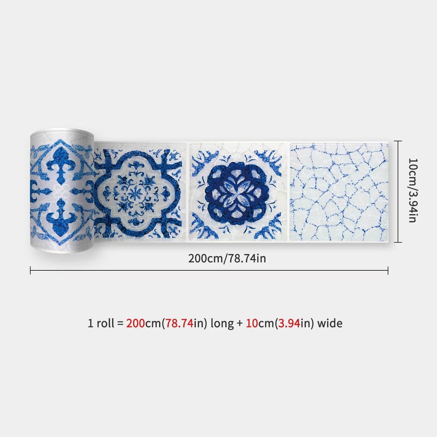 41 Styles Baseboard Stickers Waterproof Peel & Stick Waistline Wall Sticker Floor Border Sticker For Kitchen Bathroom 10x200cm - P12 Hub Europe