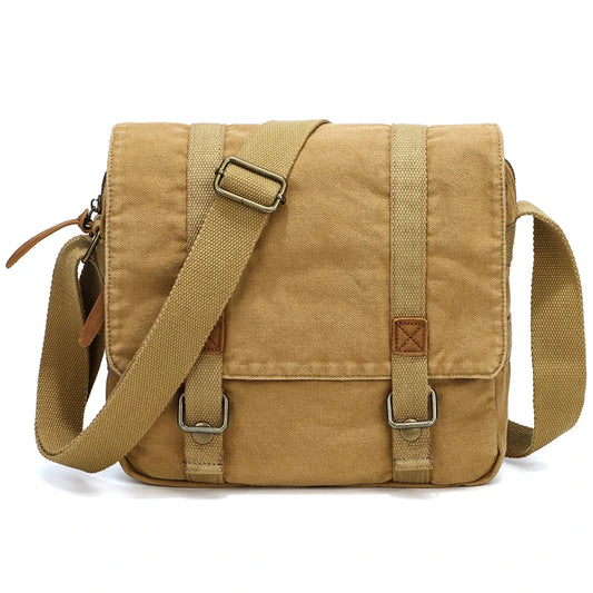 Fashion Canvas Single Shoulder Bag Men Women Unisex Travel Crossbody Bag Outdoor Casual Satchel Vintage Messenger Bags