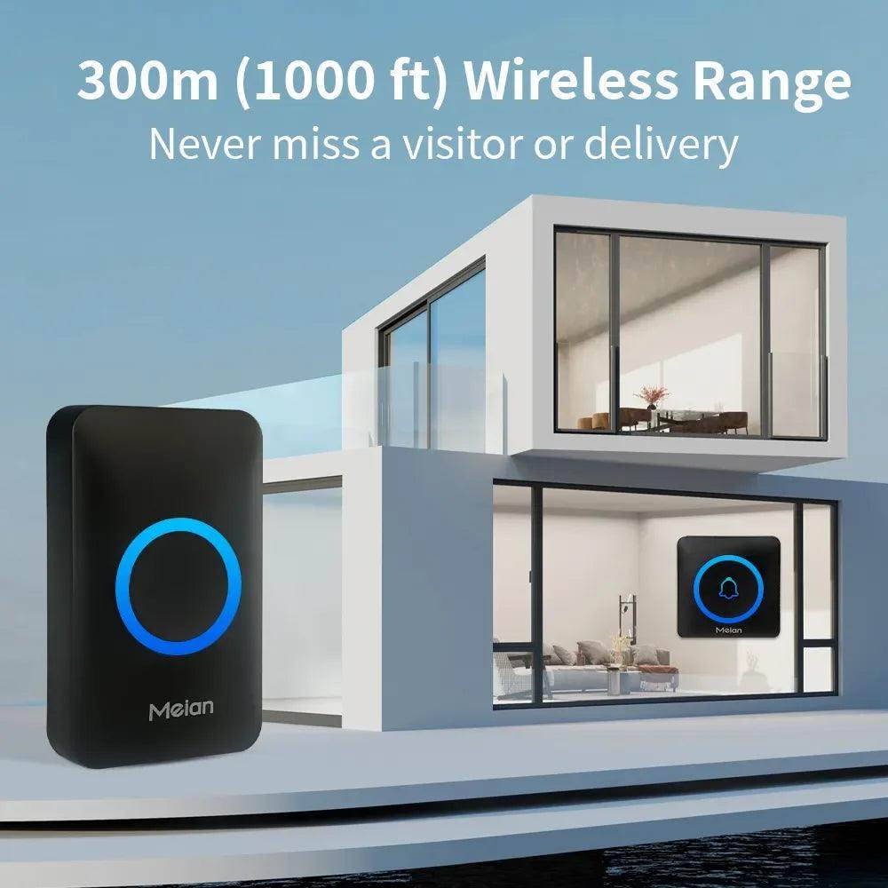 Doorbell Wireless | 60 Tunes, 1000ft, IP65, 5 Volume Levels - P12 Hub Europe
