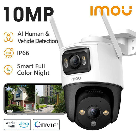 Outdoor Camera IMOU Dual Lens AI Human/Vehicle, PTZ, 10MP - P12 Hub Europe