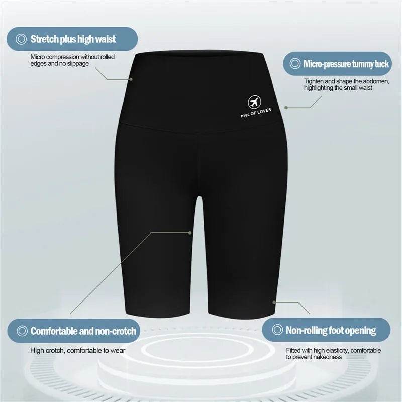 Women's High Waist Gym Shorts - P12 Hub Europe