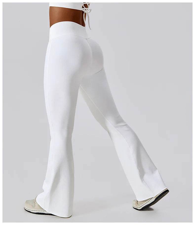 Women's High-Waist Flare Leggings - P12 Hub Europe