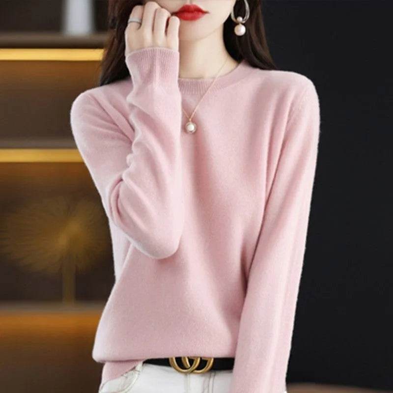 Women's Basic O-Neck Sweater - P12 Hub Europe