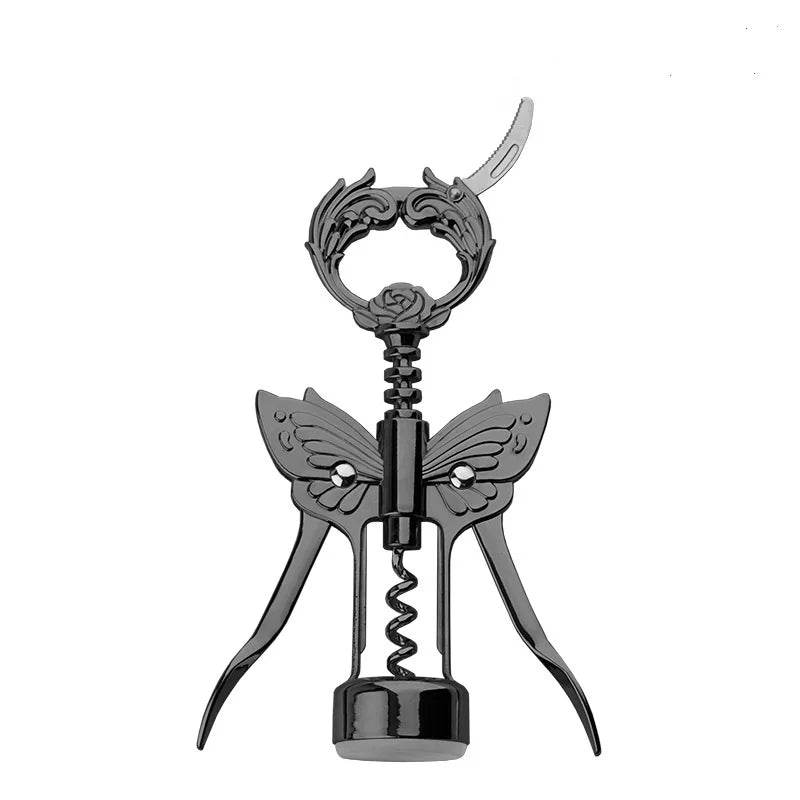 Dog Wine Bottle Opener Corkscrew with Foil Cutter Beer Opener Animal Lover in Zoo Dog Cat Bird Fox Shark Robot Owl Butterfly - P12 Hub Europe