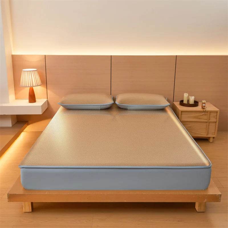 All-inclusive Bed Mattress Cover Summer Cooling Bed Mat Washable Folding Bed Mat Breathable Cool Anti-slip Fitted Bed Sheet - P12 Hub Europe