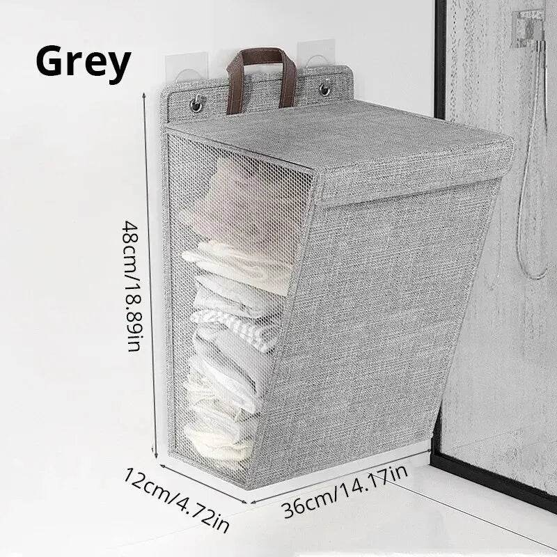 Foldable Adhesive Wall-Mounted Laundry Hamper - P12 Hub Europe