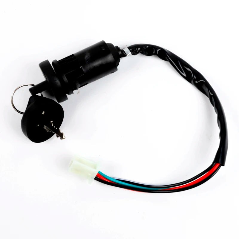 Motorcycle Electric Universal 4 Pin wire ignition key switch For 50cc 110cc 125cc 150cc 250cc ATV QUAD Dirt Bike Accessories