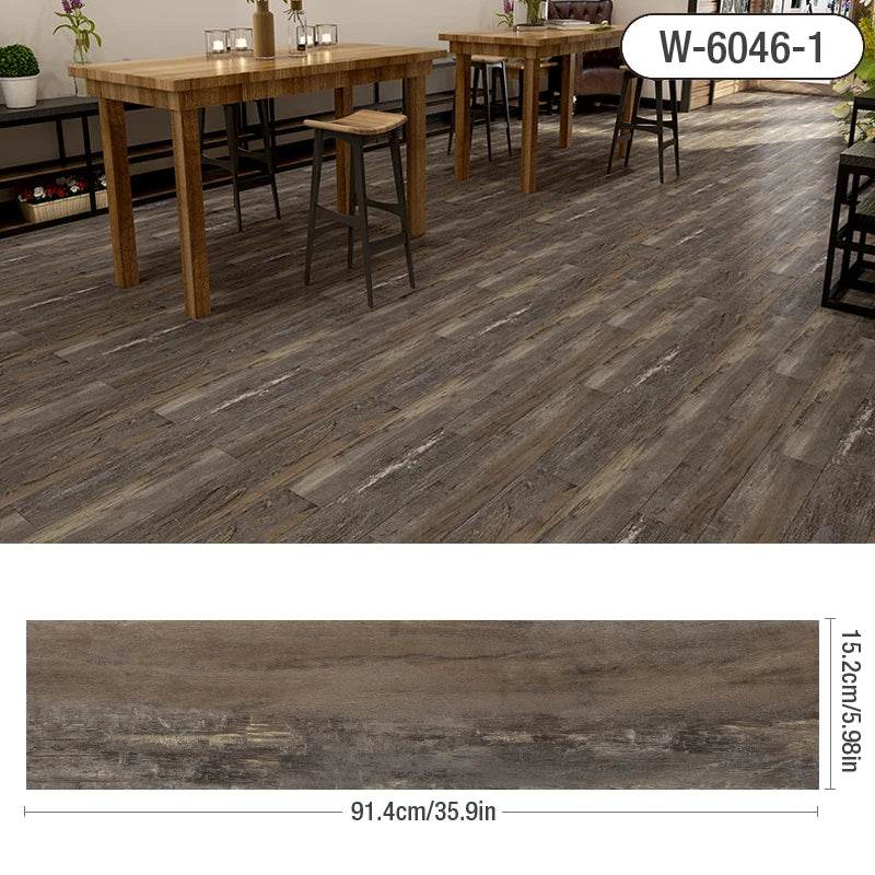 3D Self-Adhesive thick Wood Grain Floor sticker Wallpaper Modern Wall Sticker Waterproof Living Room Toilet Kitchen Home Decor - P12 Hub Europe
