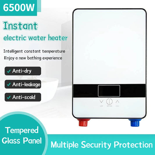 Mini Instant Water Heater 220V LCD Display Thermostat Induction Heater Smart Touch Wall Mounted Electric Water Heater Shower