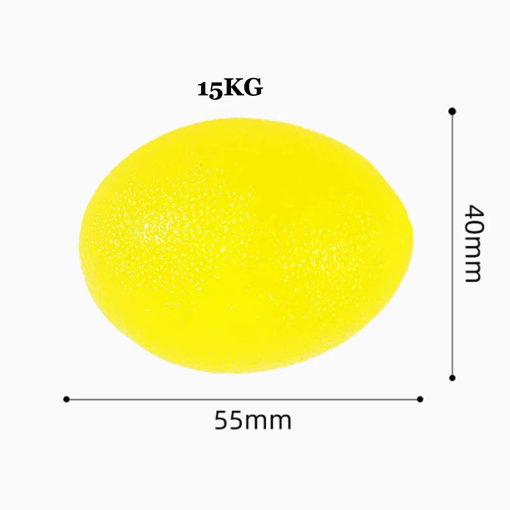 Silicone Hand Grip Ball Egg Gym Fitness Finger Heavy Exerciser Strength Muscle Recovery Gripper Trainer Stress Reliever Squeezer