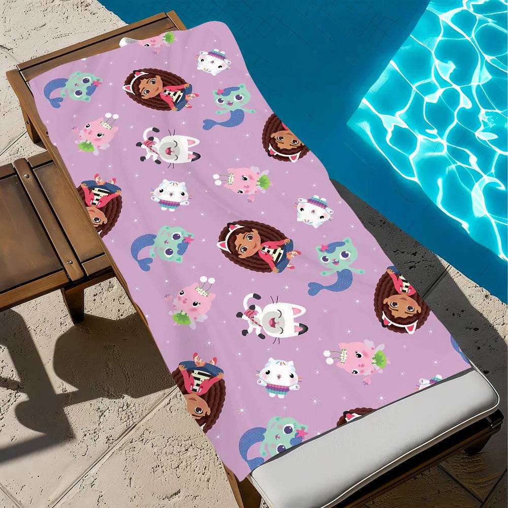 Towel Beach Quick Dry Cute G-Gabbys Pool Camping Towels Travel Dollhouse Soft Gift Cartoon Gym Shower Sports - P12 Hub Europe
