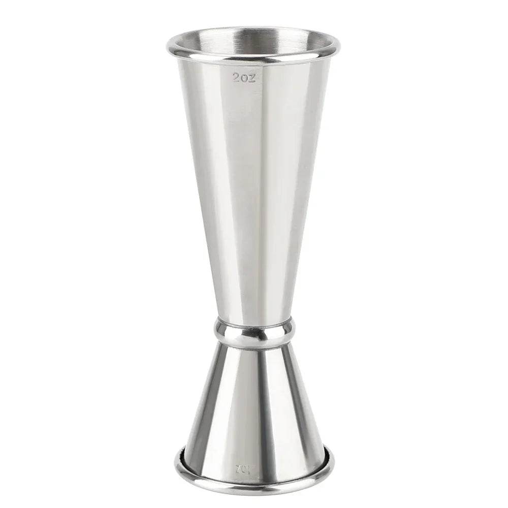 2PCS 30/60ml Cocktail Wine Shaker Measure Cup Stainless Steel Double Shot Drink Spirit Measure Jigger Kitchen Supplies gadget - P12 Hub Europe