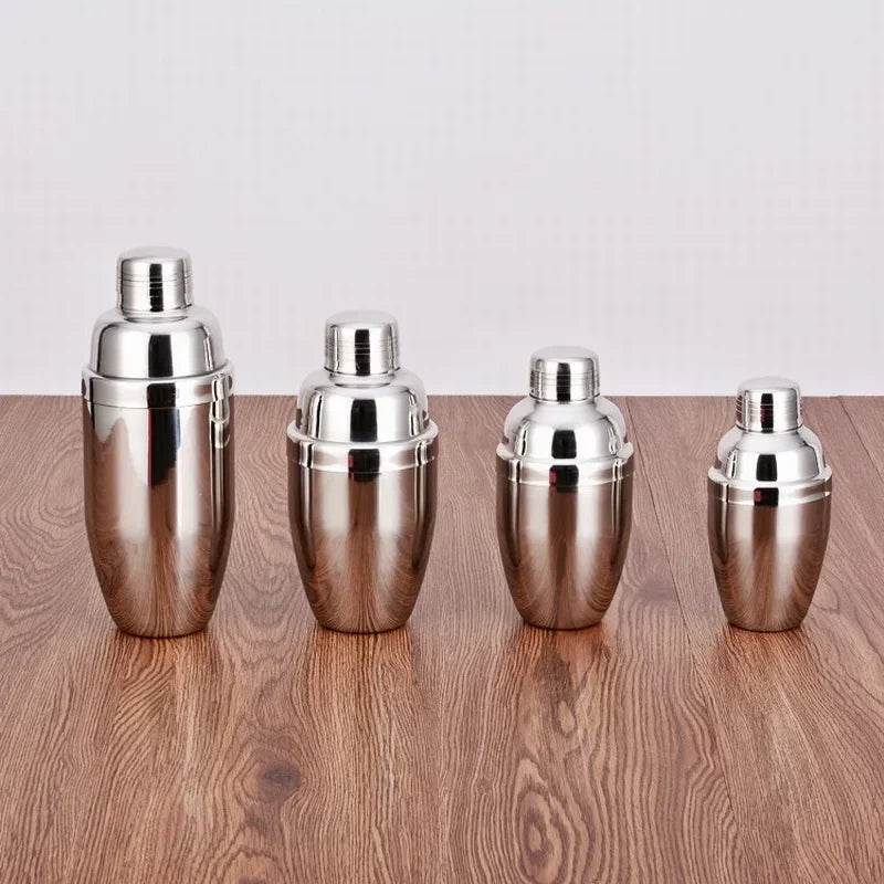 1Pcs 250/350/550/750ml Stainless Steel Cocktail Shaker Cocktail Mixer Wine Martini Drinking Boston Style Shaker Party Bar Tools - P12 Hub Europe