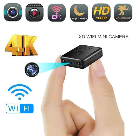 Mini Camera 4K WiFiNight Vision, Motion Detect, 150° View - P12 Hub Europe