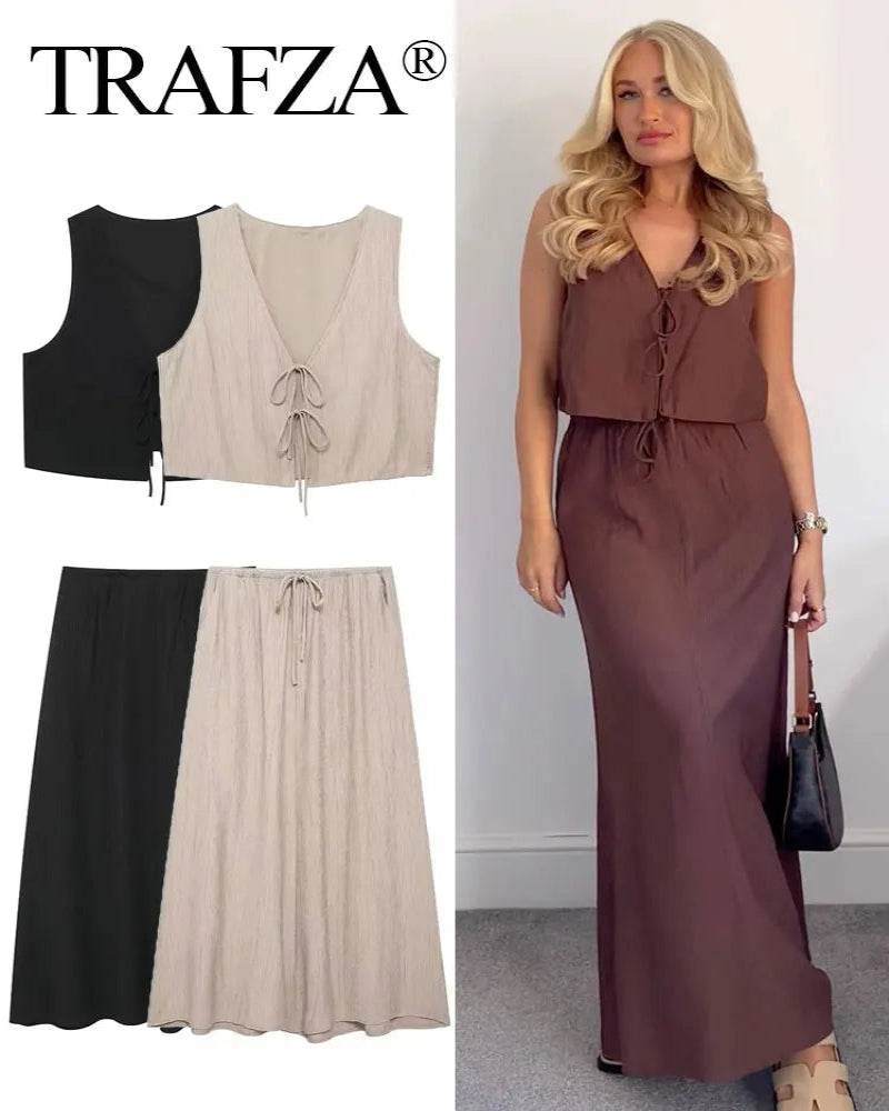 Vintage Midi Skirt Set - P12 Hub Europe