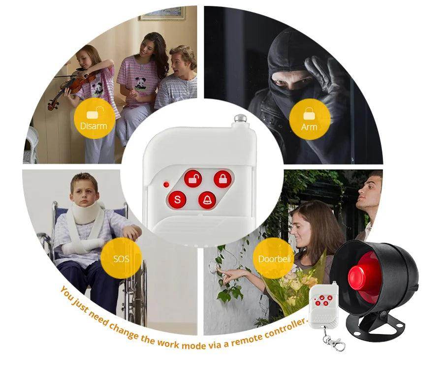 Alarm KERUI WiFi Smart 110dB - P12 Hub Europe