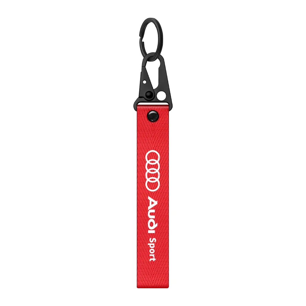 3D Metal/Leather Car Logo Key Chain Keyring Auto Interiors Accessories For Audi Sline A1 A2 A3 A4 A4L A5 A6 A7 A8 A8L TT Q1 Q2